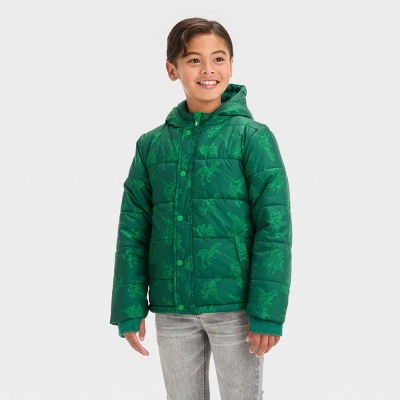 Boys' Puffer Jacket - All In Motion™ Green S