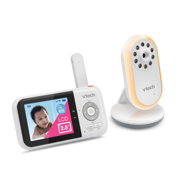 VTech 2.8&#34; Digital Video Baby Monitor with Night Light - White - VM3258, 2 of 4