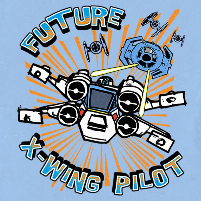 Star Wars Future X-Wing Pilot  T-Shirt - Light Blue - 4T, 2 of 4