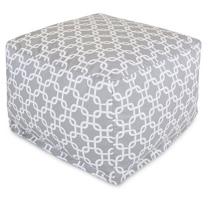 Majestic Home Goods,Ottoman Pouf Links Soft - 1 of 4