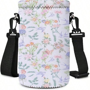 BABYYER Neoprene Water Bottle Carrier Bag with Adjustable Shoulder Strap,Insulated Water Bottle Cover - 1 of 4