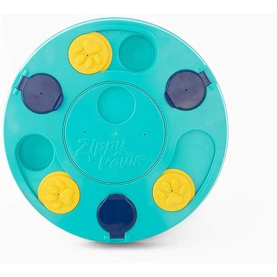 ZippyPaws - SmartyPaws - Puzzler Dog Toy - 3 in 1 Interactive Dog Toy Puzzle, Teaches Problem Solving Skills, Teal