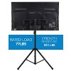 Mount-It! TV Tripod Stand - Portable TV Stands for Flat Screens - Television Tripod Stand for 32-70 Inches Screen - Single Pole TV Stand with 77 Lbs.  - 3 of 4