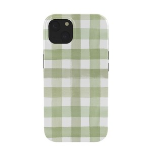 Ninola Design Watercolor Gingham Salad GreenSnap iPhone Case - Society6 - 1 of 1