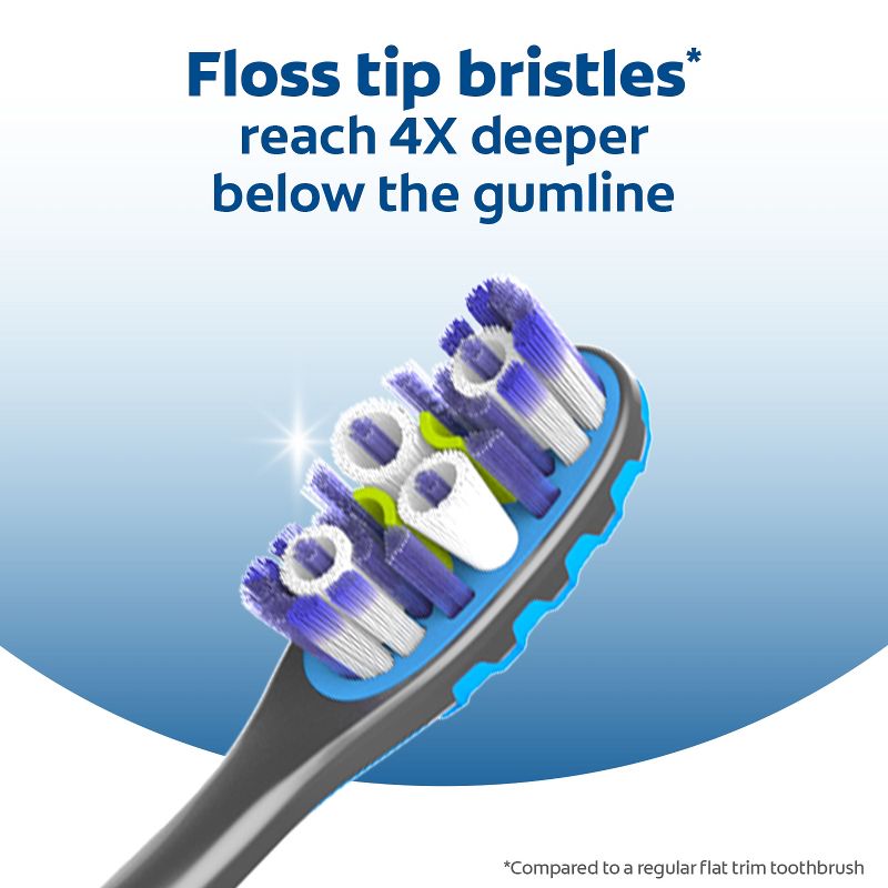 Colgate 360 Total Advanced Floss-Tip Bristles Toothbrush Medium, 6 of 10