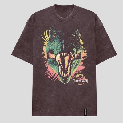 Men's Jurassic Park Dinosaur Graphic T-Shirt - Maroon