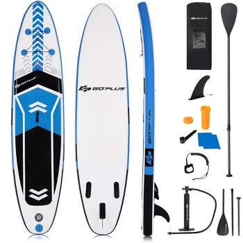 Costway 10'5'' Inflatable Stand Up Paddle Board SUP with Carrying Bag Aluminum Paddle
