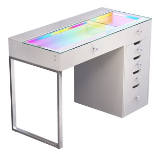 VANITII Diana Vanity Desk Pro, White - 1 of 4