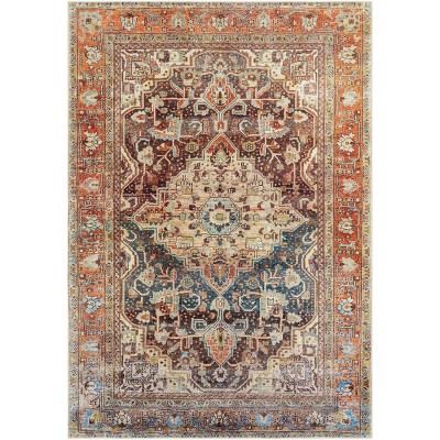 Livabliss 8'10"x12' Amelie Traditional Machine Washable Rug Gray