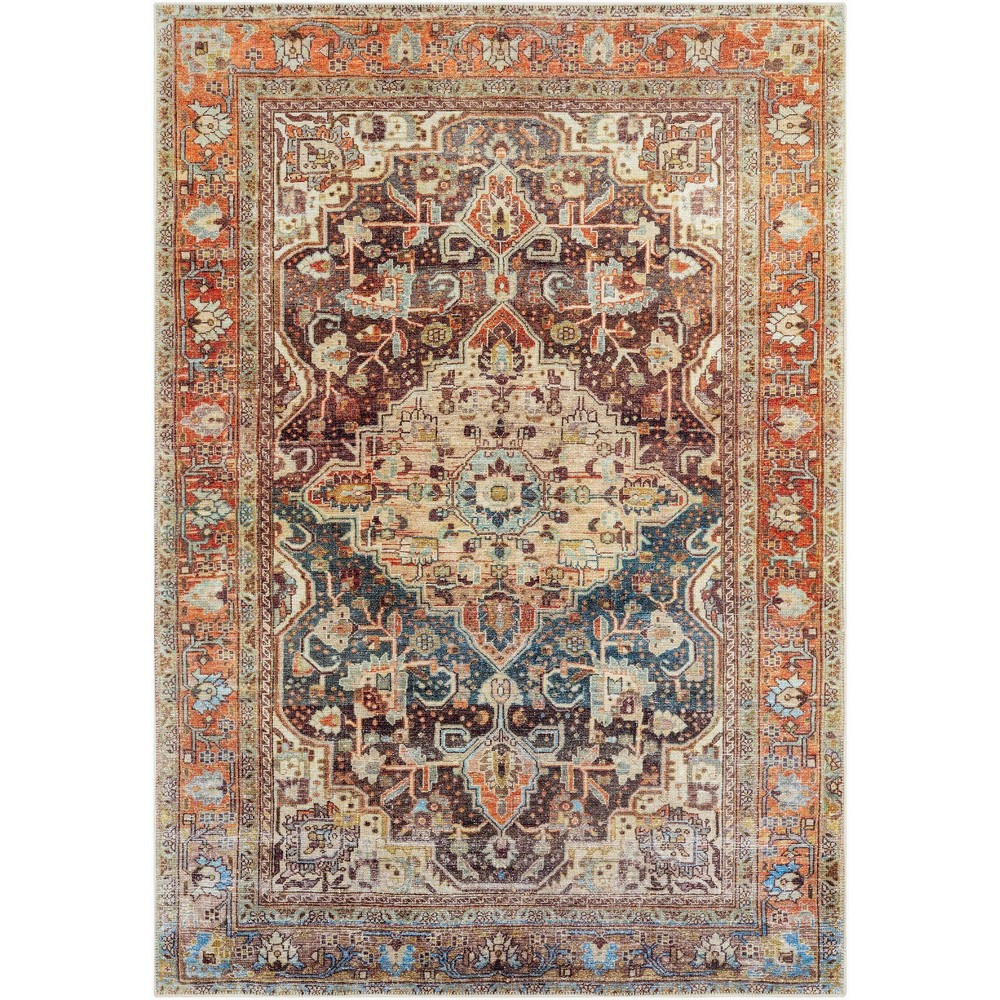 Photos - Area Rug 2'2"x11" Amelie Traditional Machine Washable Rug Brown - Artistic Weavers
