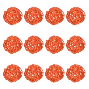 Unique Bargains Wicker Rattan Decorative DIY Crafts Balls for DIY Crafts 1.6 Inch 12 Pcs - 1 of 4
