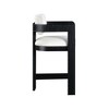 Meridian Furniture,Sacha Linen Textured Fabric Stool - 4 of 4