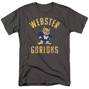 Webster University Official Gorloks Logo Adult T Shirt, Black - 1 of 4