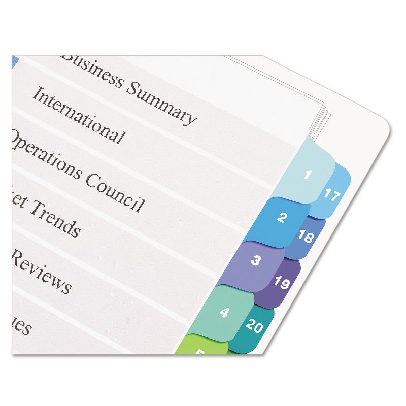 Avery Ready Index Customizable Table of Contents Double Column Dividers 32-Tab Ltr 11322, 3 of 9