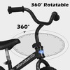 Costway 10''/12'' Airless Eva Tires Balance Bike Adjustable Handlebar & Seat Carbon Steel No Pedal for 2-5 Years Old Red\Black - 3 of 4