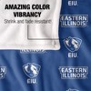 Eastern Illinois University Logo Pattern Silky Touch Blanket White 50x60 - 4 of 4