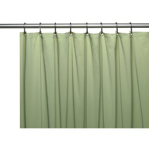 GoodGram The Clean Home Collection Heavy Duty Odorless & Non-Toxic Sage Green Colored PEVA Shower Curtain Liner - 1 of 1