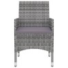 vidaXL Garden Dining Set Grey, Dark Grey, Black - 4 of 4