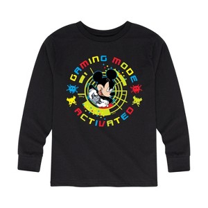 Boys' - Disney - Gaming Mode Activated Long Sleeve Graphic T-Shirt - 1 of 4