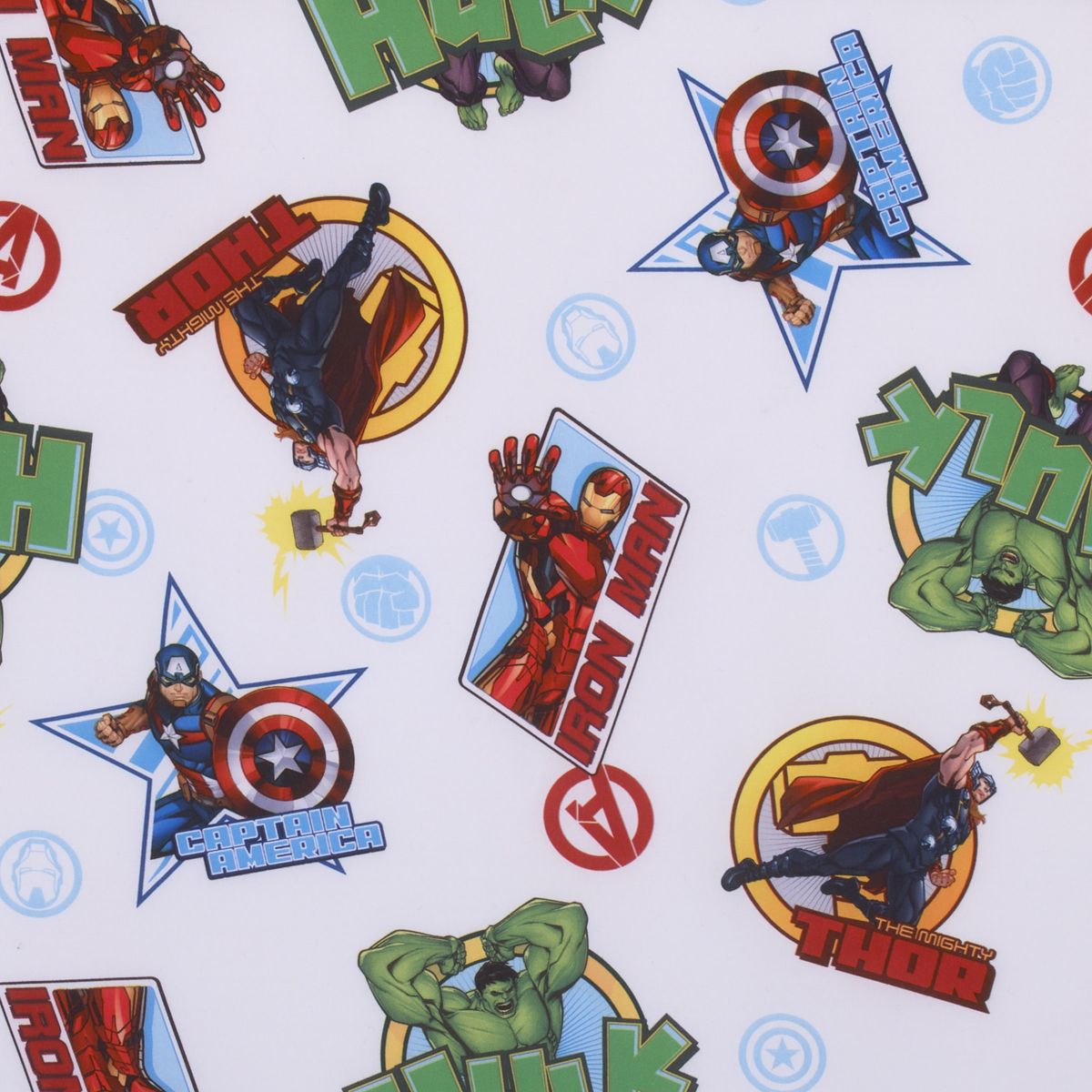 NoJo Marvel The Avengers I Am A Hero Blue, Green, Red, and Yellow Preschool Nap Pad Sheet - thumbnail 5