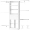 Besiost 5FT Closet Organizer with Wood Drawers and Cubbies, Small Closet System with 5 Hanging Rods - 2 of 4