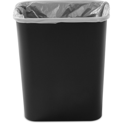 7.8gal Swing Top Waste Can Black - Brightroom&#8482;_2