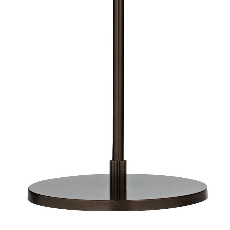 Possini Euro Design Raymond Modern 69" Tall Arc Floor Lamp with Smart Socket Bronze Adjustable Off-White Shade for Living Room Reading, 5 of 9