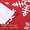 Snowflakes Christmas tablecloth, white Xmas tablecloth, gray Christmas tablecloth, new year tablecloth - 2 of 4