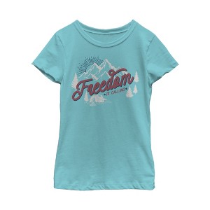 Girl's Lost Gods Fourth of July  Freedom is Calling T-Shirt - 1 of 3