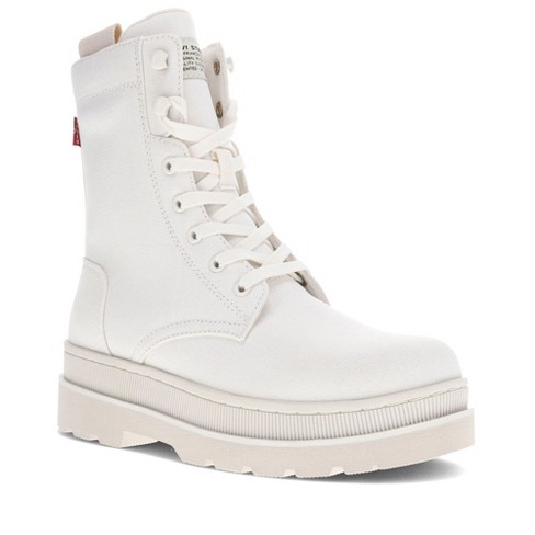 White on sale canvas boots