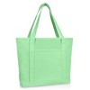 Dalix 20" Solid Color Cotton Canvas Shopping Tote Bag - 4 of 4