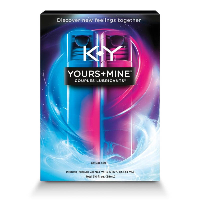 K-Y Yours + Mine Couples Personal Lube - 3oz - 2pk, 3 of 16