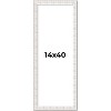 PosterPalooza | Panoramic Sculpted White Picture Frame - UV Acrylic, Foam Board Backing, Hanging Hardware - 2 of 4