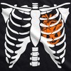 Mens Pumpkin Heart Skeleton Rib Cage Tee Funny Halloween Jack-O-Lantern Tee - Crazy Dog Men's T Shirt - 2 of 4