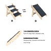 MaseiKar Wood Pet Stairs/Pet Steps - Foldable 3 Levels Dog Stairs & Ramp Perfect for Beds and Cars - Portable Dog/Cat Ladder Up to 110 Pounds - 4 of 4