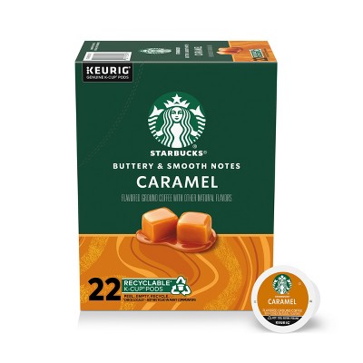 Starbucks K-Cup Caramel Flavored Light Roast Keurig Coffee Pods - 22ct