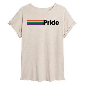 Women's - Instant Message - Pride Oversized Graphic T-Shirt - 1 of 4