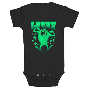 Infant's Looney Tunes Distressed Lucky Tasmanian Devil Bodysuit - 1 of 3