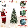 Cesicia Christmas Tree with 747 Tips, Red Berries & Pine Cones, Snow-Dusted PE+PVC Branches, Hinged Design, Holiday Decoration - 2 of 4