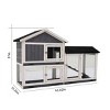 LAOTIES Super Large Outdoor Wooden Catio,Weatherproof Cat Enclosure With Perches,Condos And Lockable Door For Safety - 2 of 4