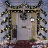 Barton Living 5ft Light Post Christmas Decoration w/Planter Battery Powered Outdoor X-mas - 2 of 4