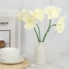 Unique Bargains Artificial Anthurium Lily Flowers for Home Decor 10 Pcs - 4 of 4