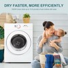 Simzlife 1.8 Cu. Ft. Compact Clothes Dryer,Portable Laundry Dryer with Stainless Steel Drum, White - 2 of 4