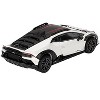 Lamborghini Huracan Sterrato Bianco Asopo White Metallic with Red Stripes and Matt Black Top 1/64 Diecast Model Car by Mini GT - 3 of 4