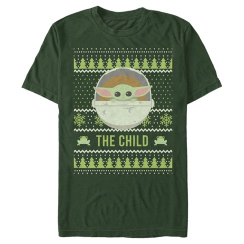 Wapenstilstand Tekstschrijver Proberen Men's Star Wars The Mandalorian The Child Ugly Christmas Frog T-shirt :  Target