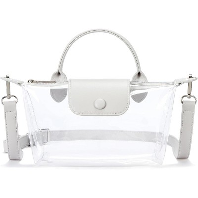 Clear Bag for Stadium Approved Small Crossbody Purse Handbags for Concerts Sports Events
