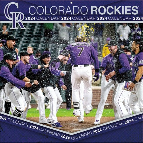 Mlb Colorado Rockies 12x 12 2024 Wall Calendar : Target