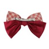 Unique Bargains Plaid Bow Hair Barrettes 1 Pc - 3 of 4