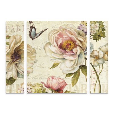 Trademark Fine Art-Lisa Audit 'Marche de Fleurs IV' Floating Brushed Aluminum Art