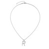 Adornia Silver Plated Mixed Stone Crystal Initial Necklace - 3 of 3